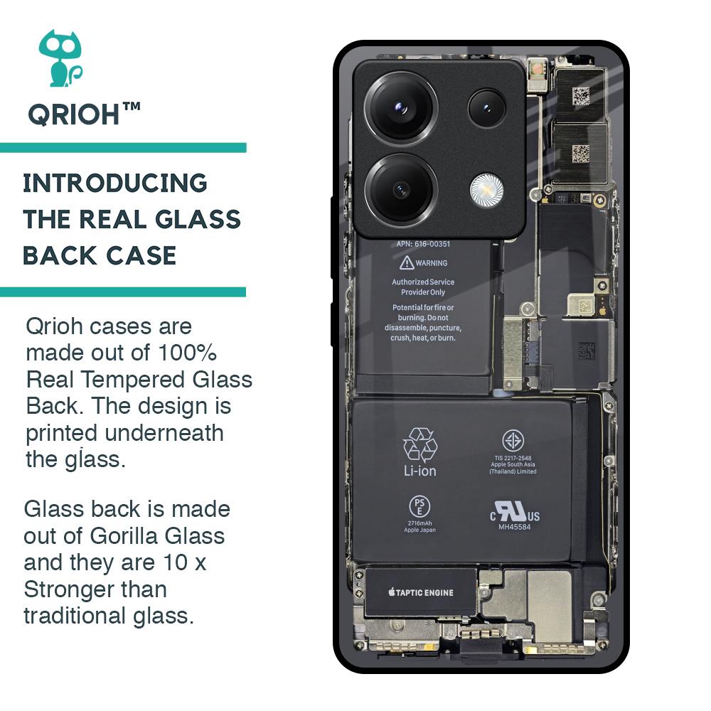 Skeleton Inside Glass Case for Poco X6 5G
