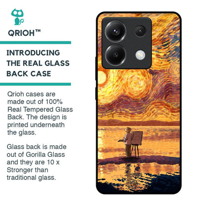 Sunset Vincent Glass Case for Poco X6 5G
