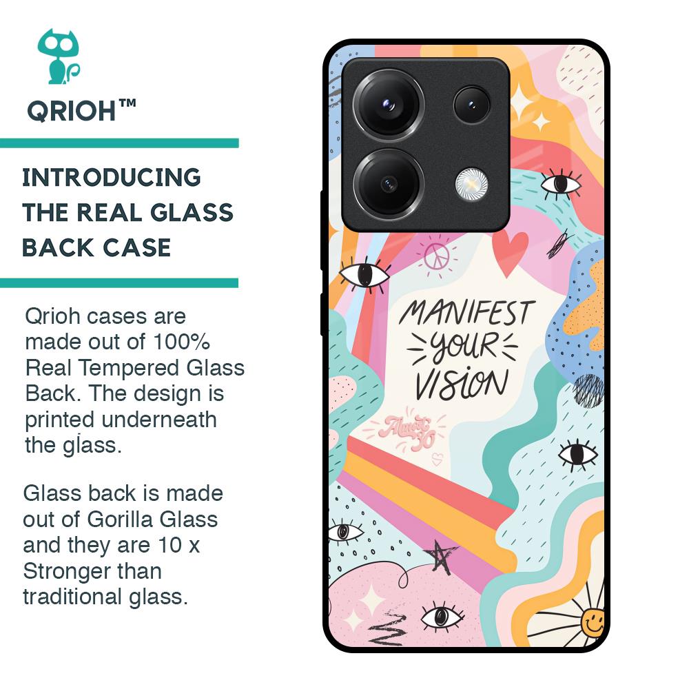 Vision Manifest Glass Case for Poco X6 5G