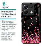 Heart Rain Fall Glass Case For Poco X6 5G