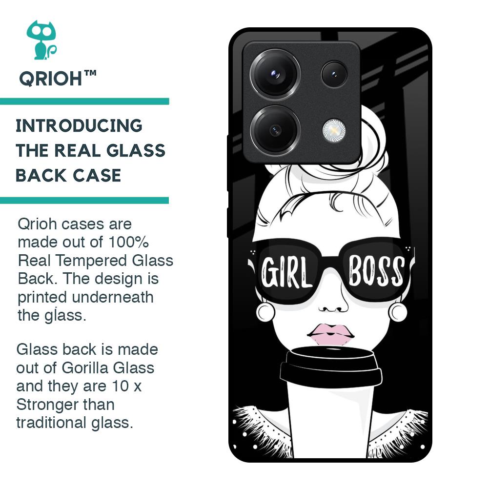 Girl Boss Glass Case For Poco X6 5G