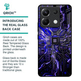 Techno Color Pattern Glass Case For Poco X6 5G