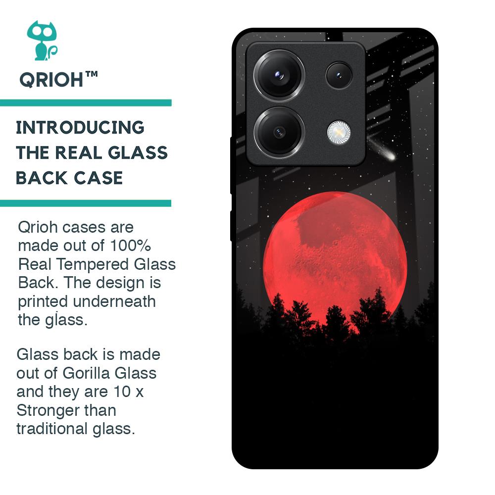 Moonlight Aesthetic Glass Case For Poco X6 5G