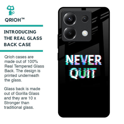 Never Quit Glass Case For Poco X6 5G