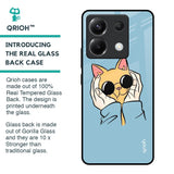 Adorable Cute Kitty Glass Case For Poco X6 5G