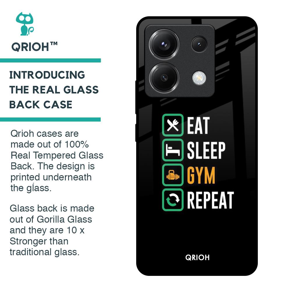 Daily Routine Glass Case for Poco X6 5G