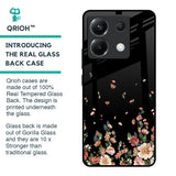 Floating Floral Print Glass Case for Poco X6 5G
