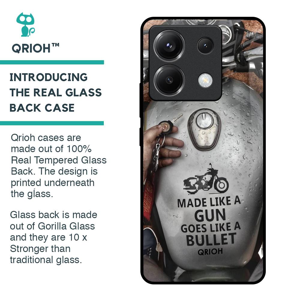 Royal Bike Glass Case for Poco X6 5G