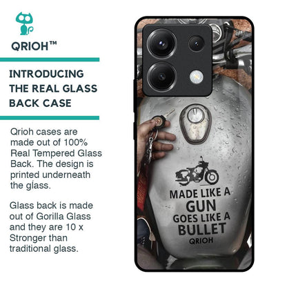 Royal Bike Glass Case for Poco X6 5G