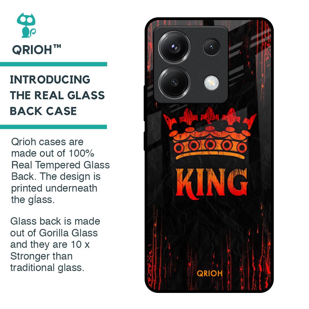 Royal King Glass Case for Poco X6 5G