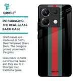 Vertical Stripes Glass Case for Poco X6 5G