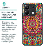 Elegant Mandala Glass Case for Poco X6 5G