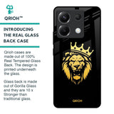 Lion The King Glass Case for Poco X6 5G