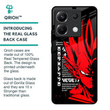 Red Vegeta Glass Case for Poco X6 5G
