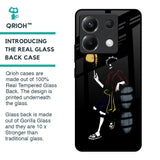Luffy Line Art Glass Case for Poco X6 5G