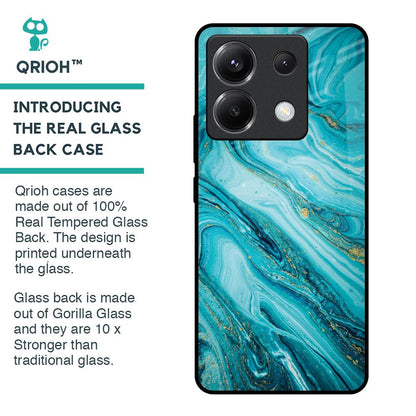 Ocean Marble Glass Case for Poco X6 5G