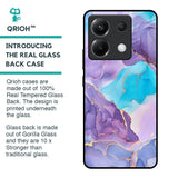 Alcohol ink Marble Glass Case for Poco X6 5G
