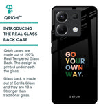 Go Your Own Way Glass Case for Poco X6 5G