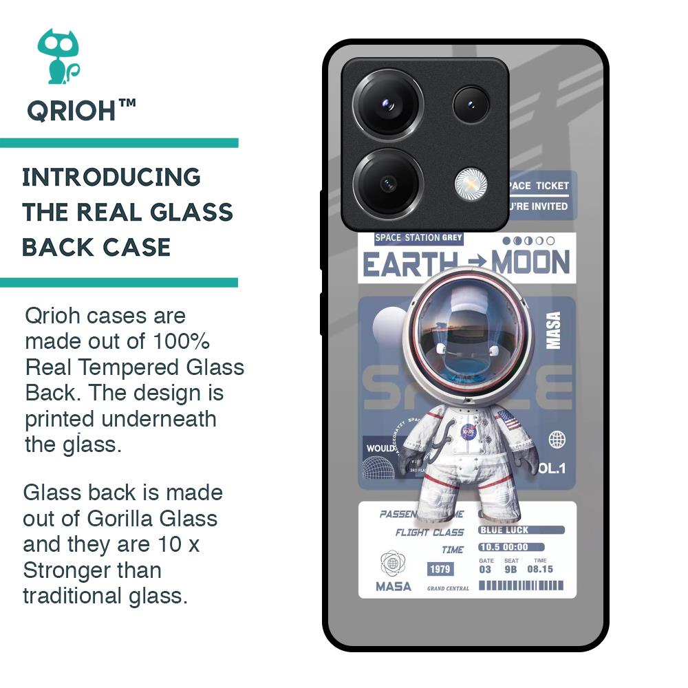 Space Flight Pass Glass Case for Poco X6 5G