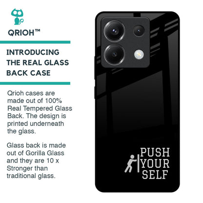 Push Your Self Glass Case for Poco X6 5G