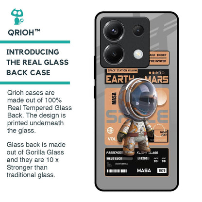 Space Ticket Glass Case for Poco X6 5G