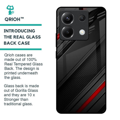 Modern Abstract Glass Case for Poco X6 5G