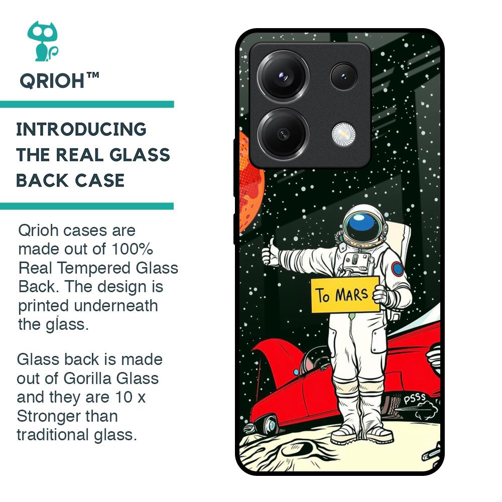 Astronaut on Mars Glass Case for Poco X6 5G