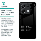 Black Soul Glass Case for Poco X6 5G