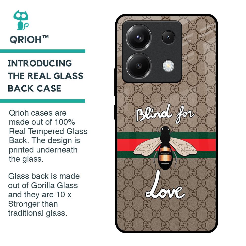 Blind For Love Glass Case for Poco X6 5G