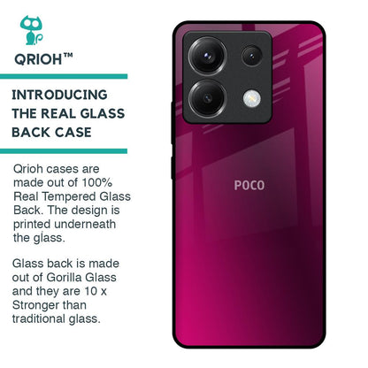 Pink Burst Glass Case for Poco X6 5G