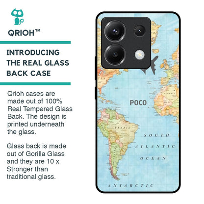 Fly Around The World Glass Case for Poco X6 5G