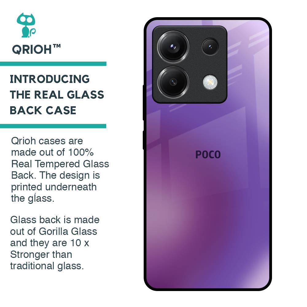 Ultraviolet Gradient Glass Case for Poco X6 5G