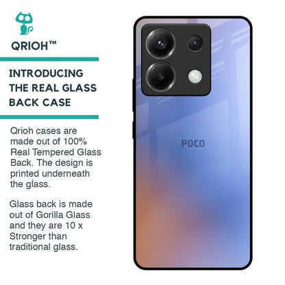 Blue Aura Glass Case for Poco X6 5G