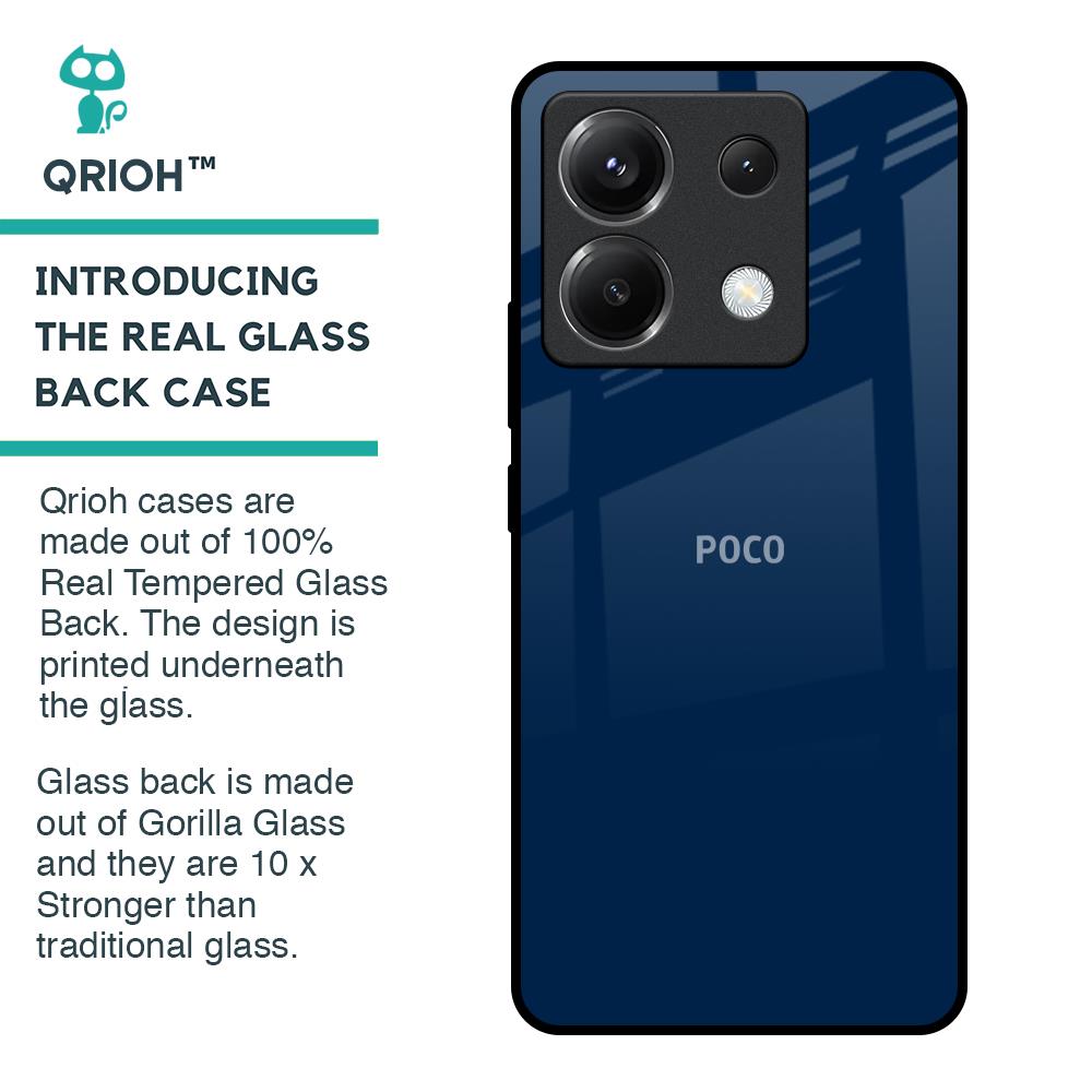 Royal Navy Glass Case for Poco X6 5G