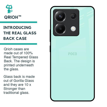 Teal Glass Case for Poco X6 5G