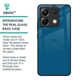 Cobalt Blue Glass Case for Poco X6 5G