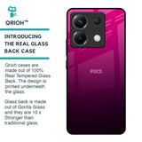 Purple Ombre Pattern Glass Case for Poco X6 5G