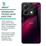Razor Black Glass Case for Poco X6 5G