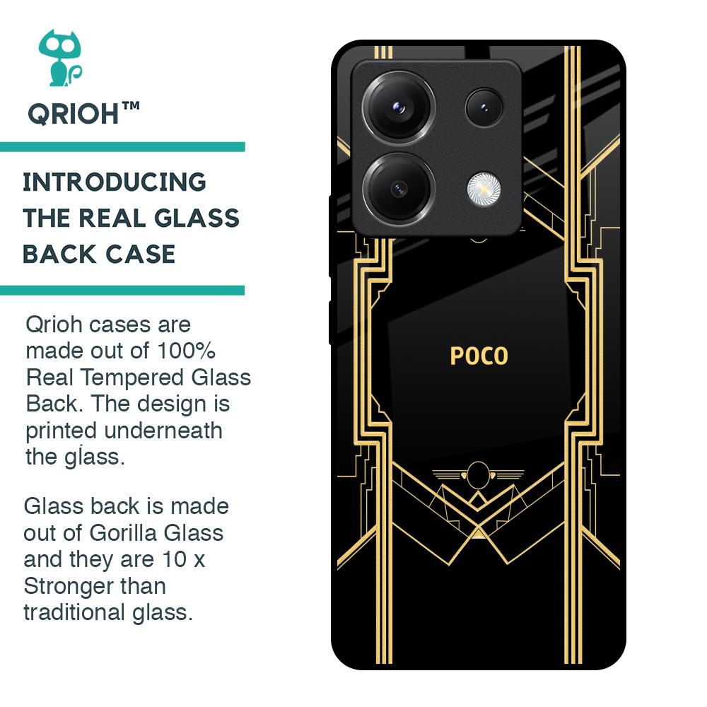 Sacred Logo Glass Case for Poco X6 5G