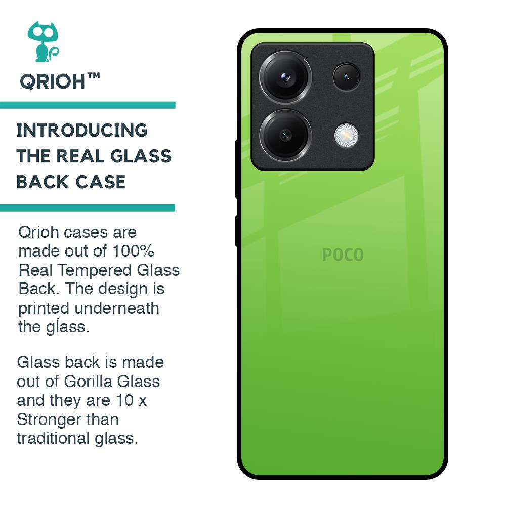 Paradise Green Glass Case For Poco X6 5G