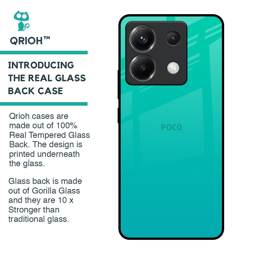 Cuba Blue Glass Case For Poco X6 5G