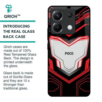 Quantum Suit Glass Case For Poco X6 5G