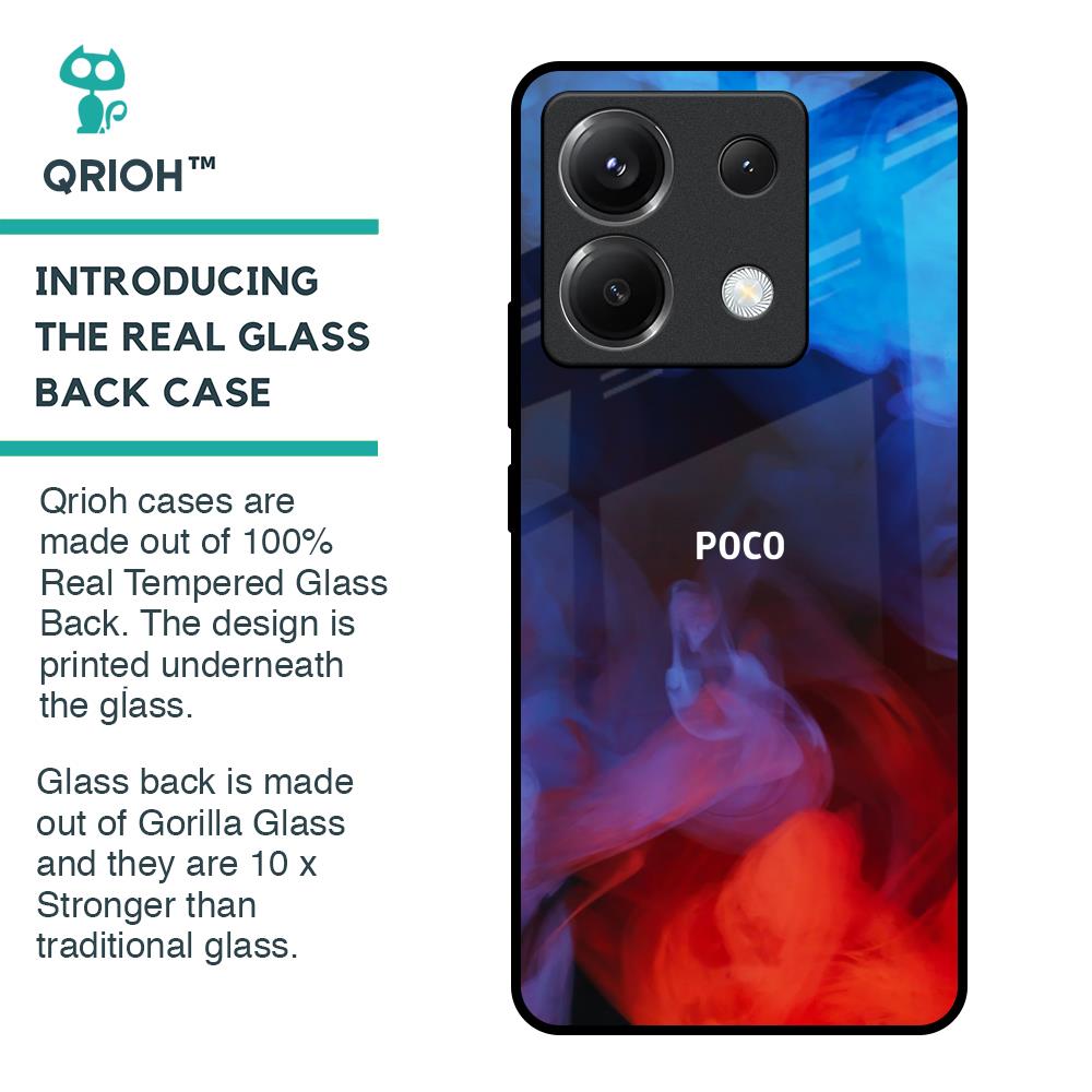 Dim Smoke Glass Case for Poco X6 5G