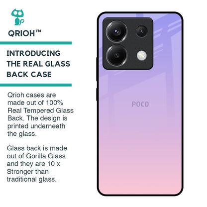 Lavender Gradient Glass Case for Poco X6 5G