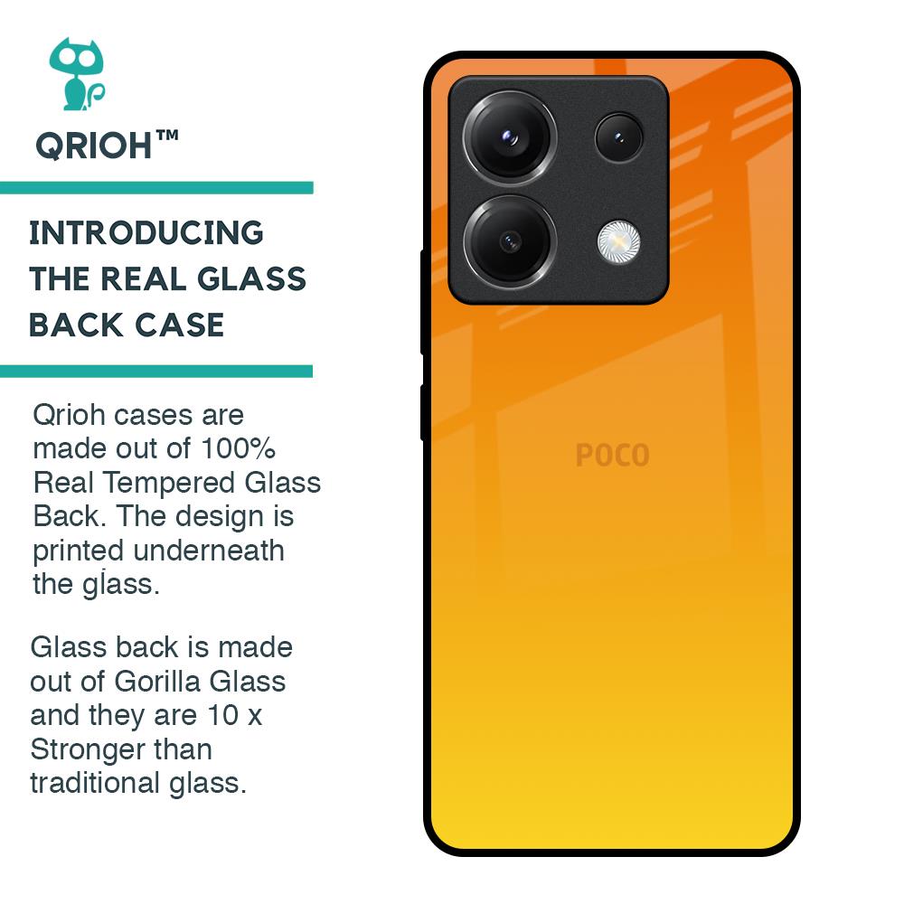 Sunset Glass Case for Poco X6 5G