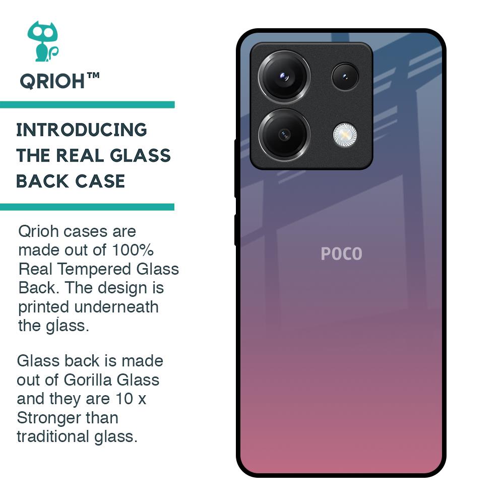 Pastel Gradient Glass Case for Poco X6 5G