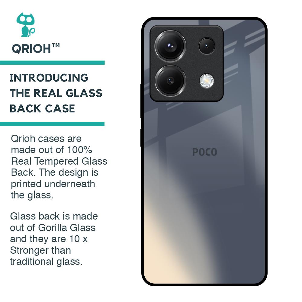 Metallic Gradient Glass Case for Poco X6 5G