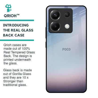 Light Sky Texture Glass Case for Poco X6 5G