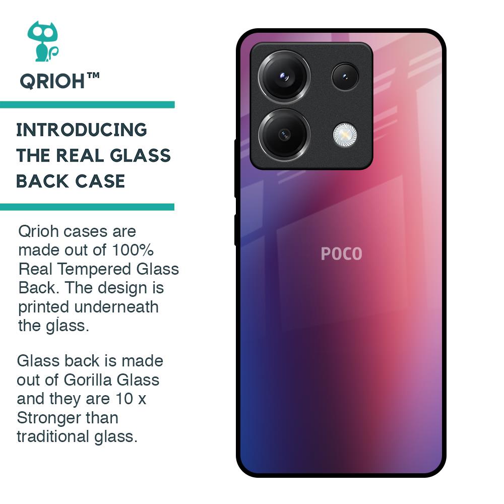 Multi Shaded Gradient Glass Case for Poco X6 5G