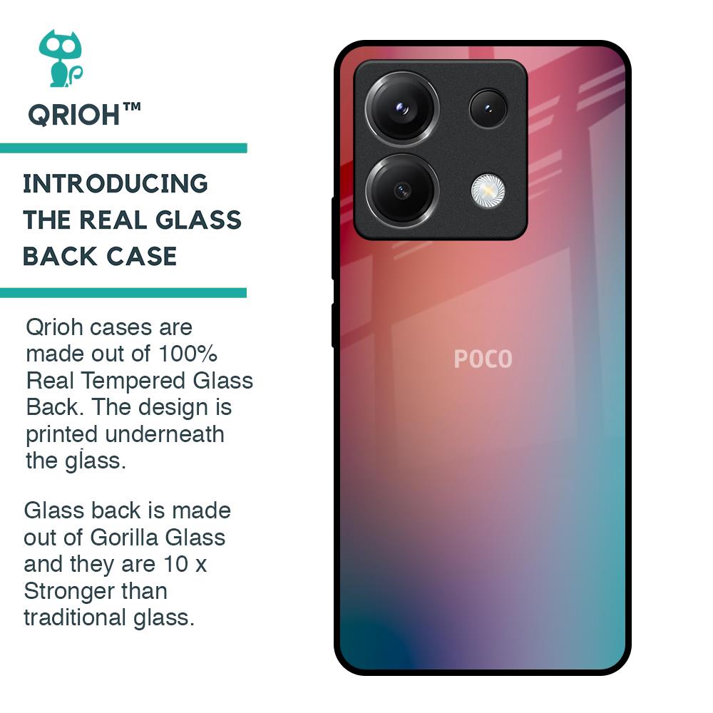 Dusty Multi Gradient Glass Case for Poco X6 5G